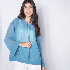 Sheer Women's Hoodie Top